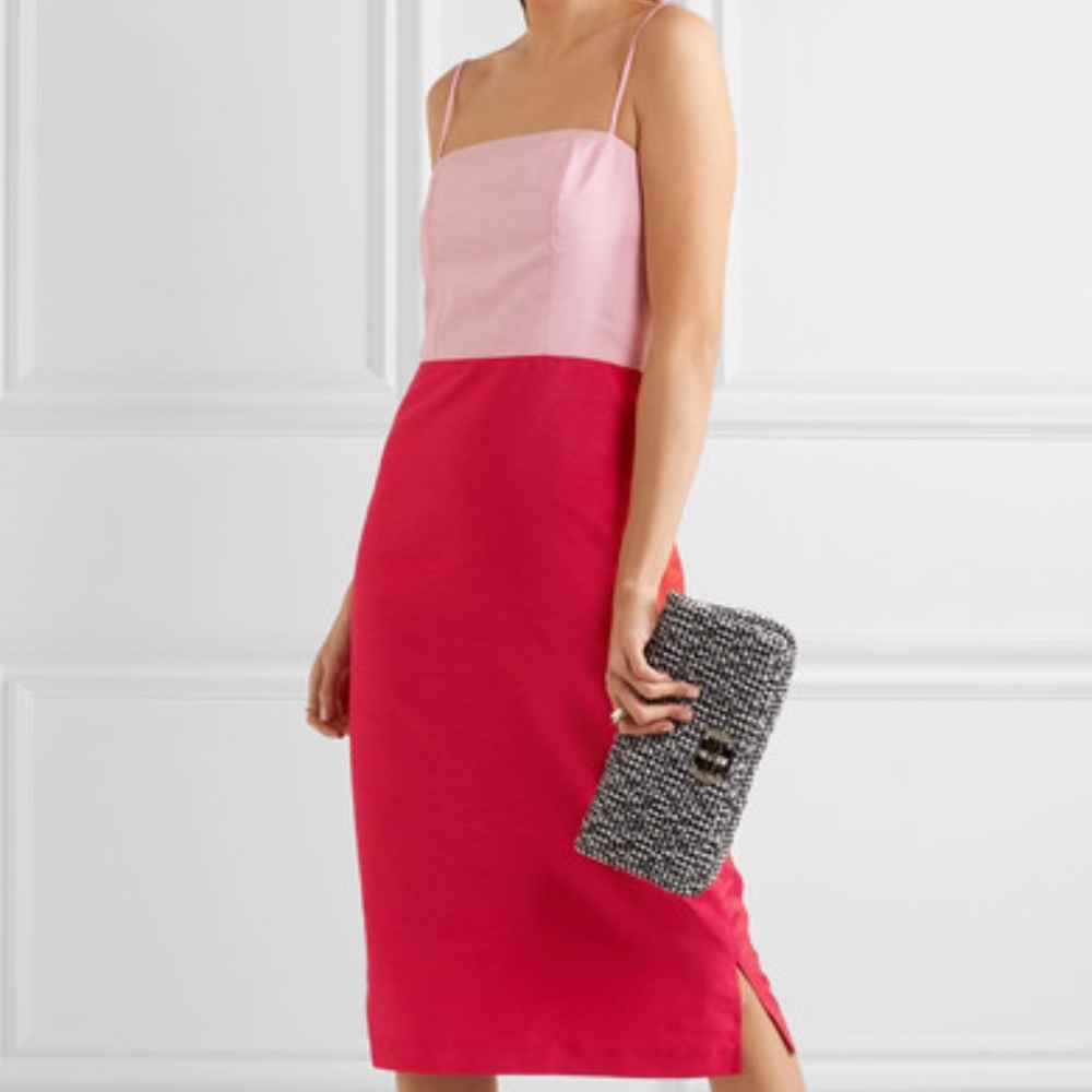 Staud two toned midi dress. PERFECT CONDITION